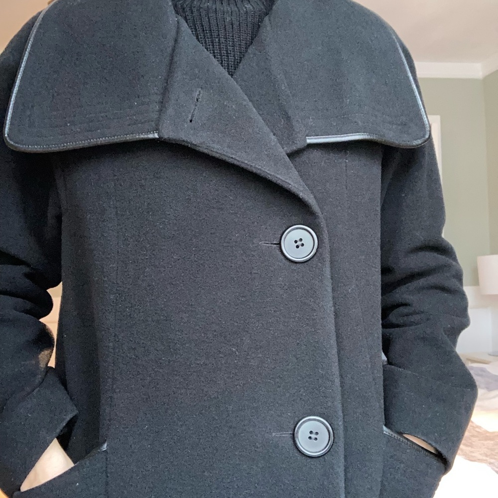 Wool and Cashmere Vintage Black Coat